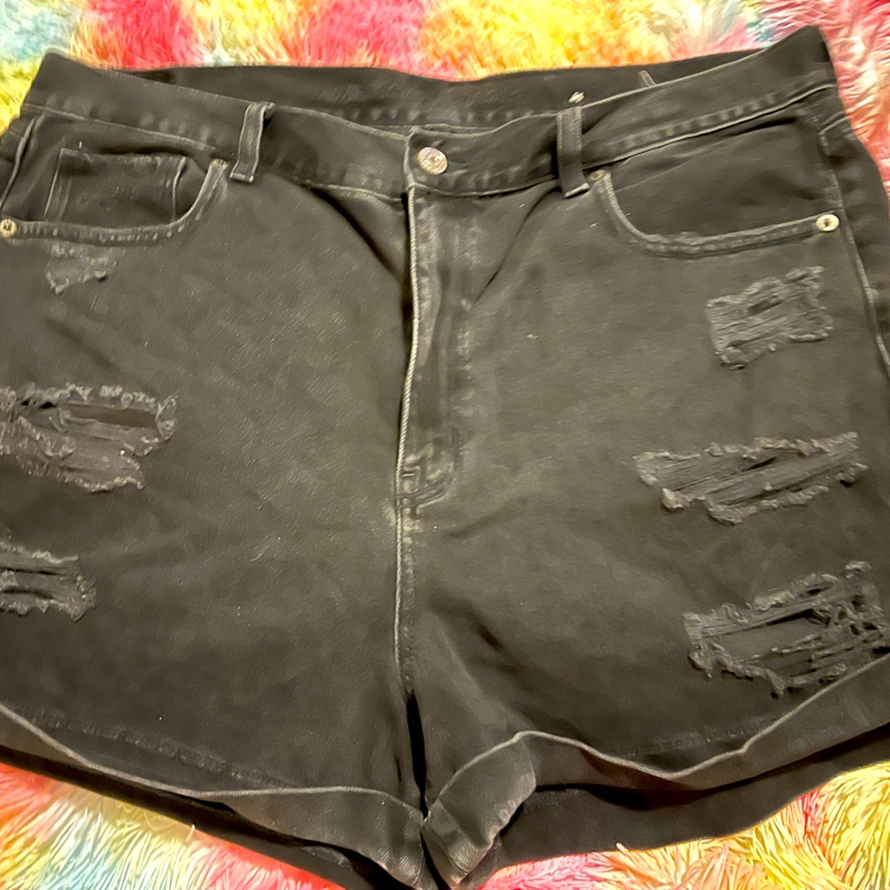 Off black Mom Shorts